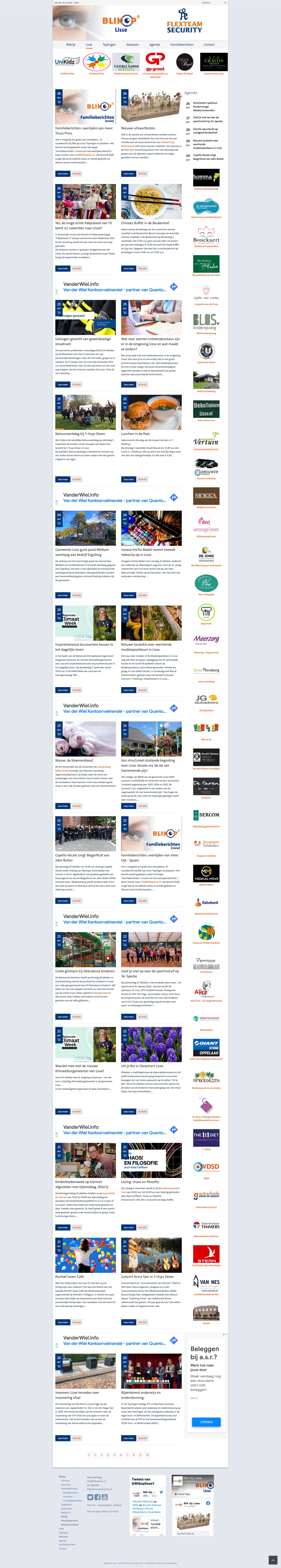 Website tablet voorbeeld